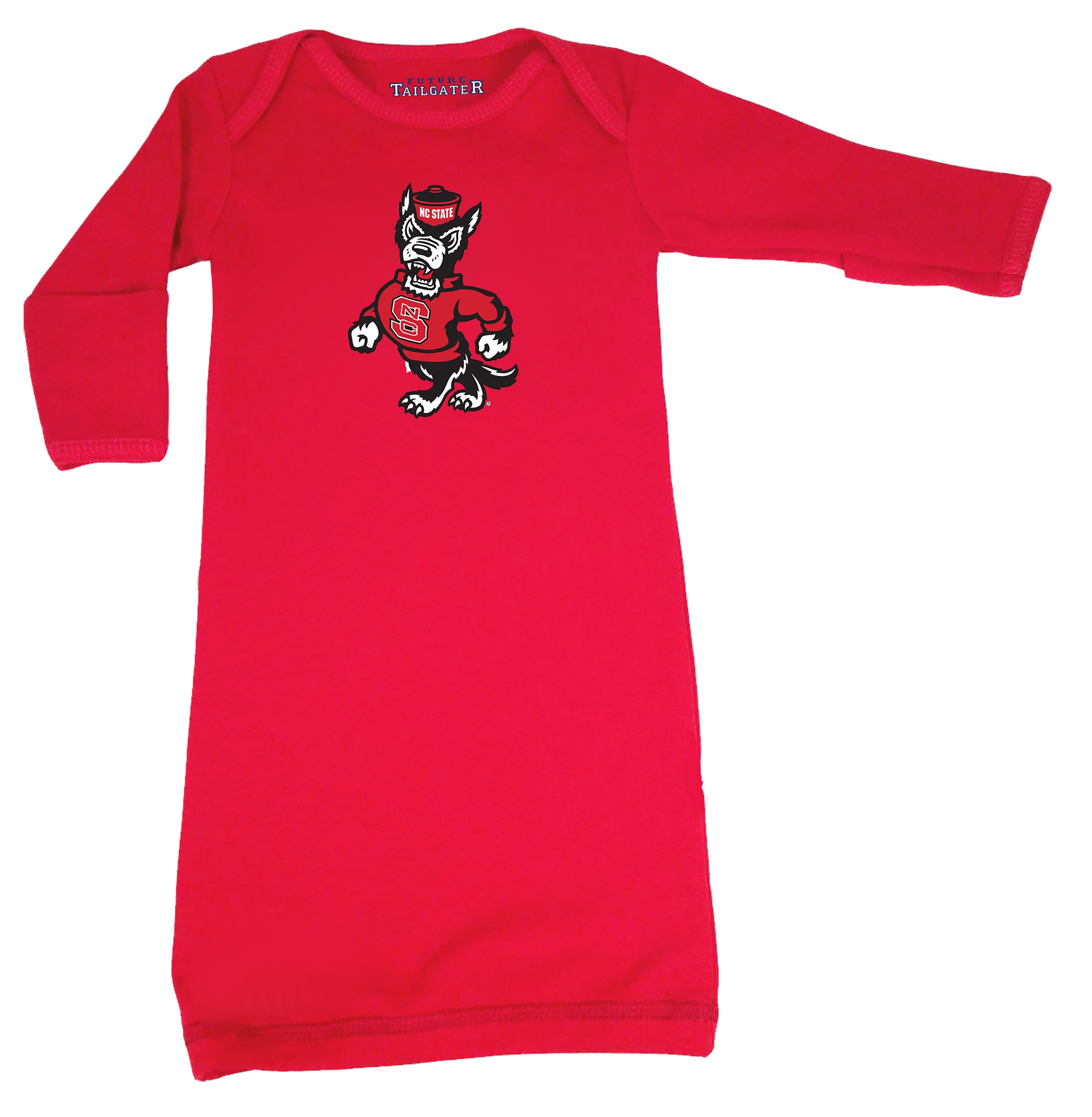 NC State Wolfpack LOGO Baby Layette Gown