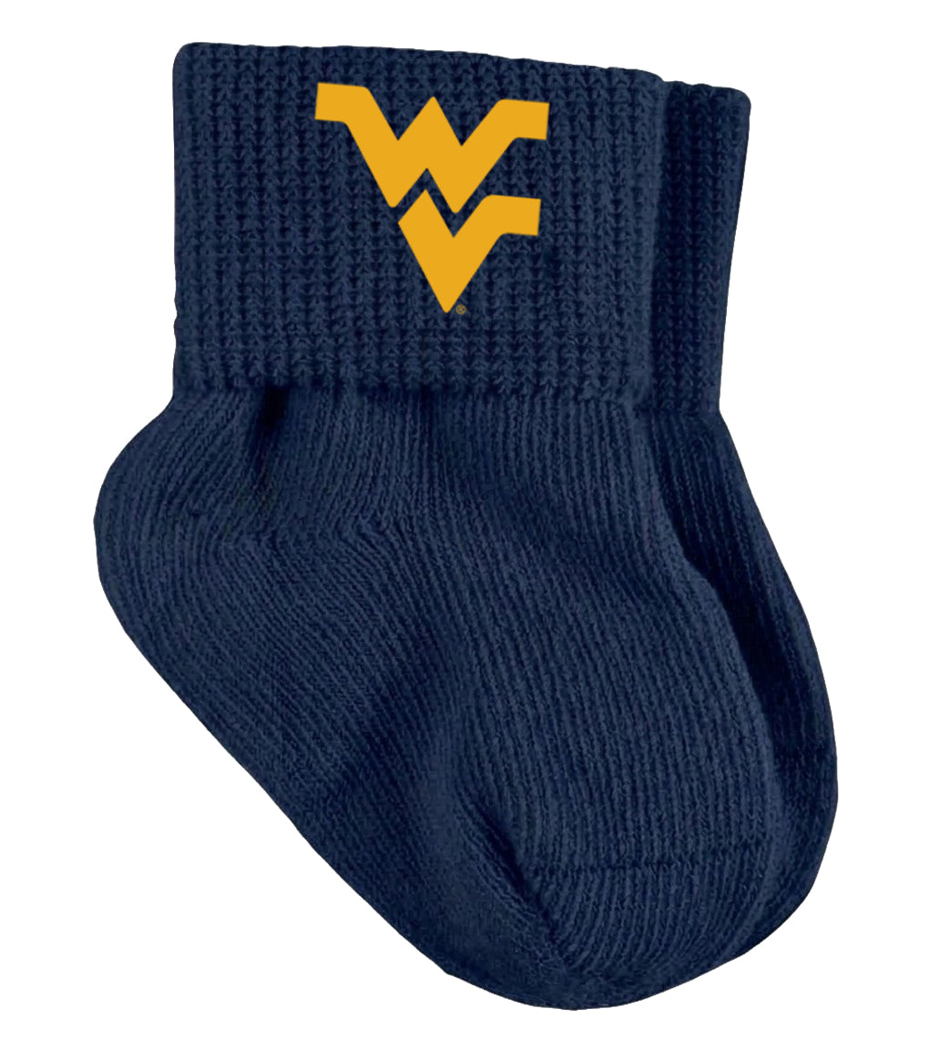 West Virginia Mountaineers Baby Socks