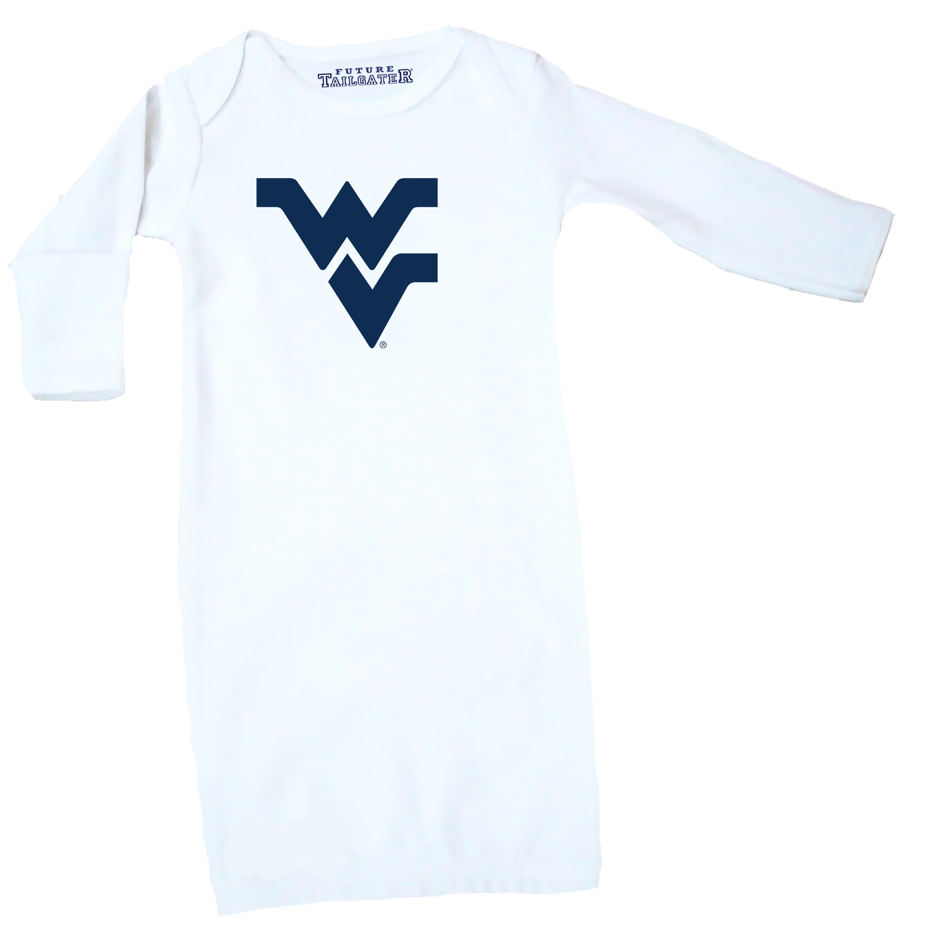 West Virginia Mountaineers LOGO Baby Layette Gown
