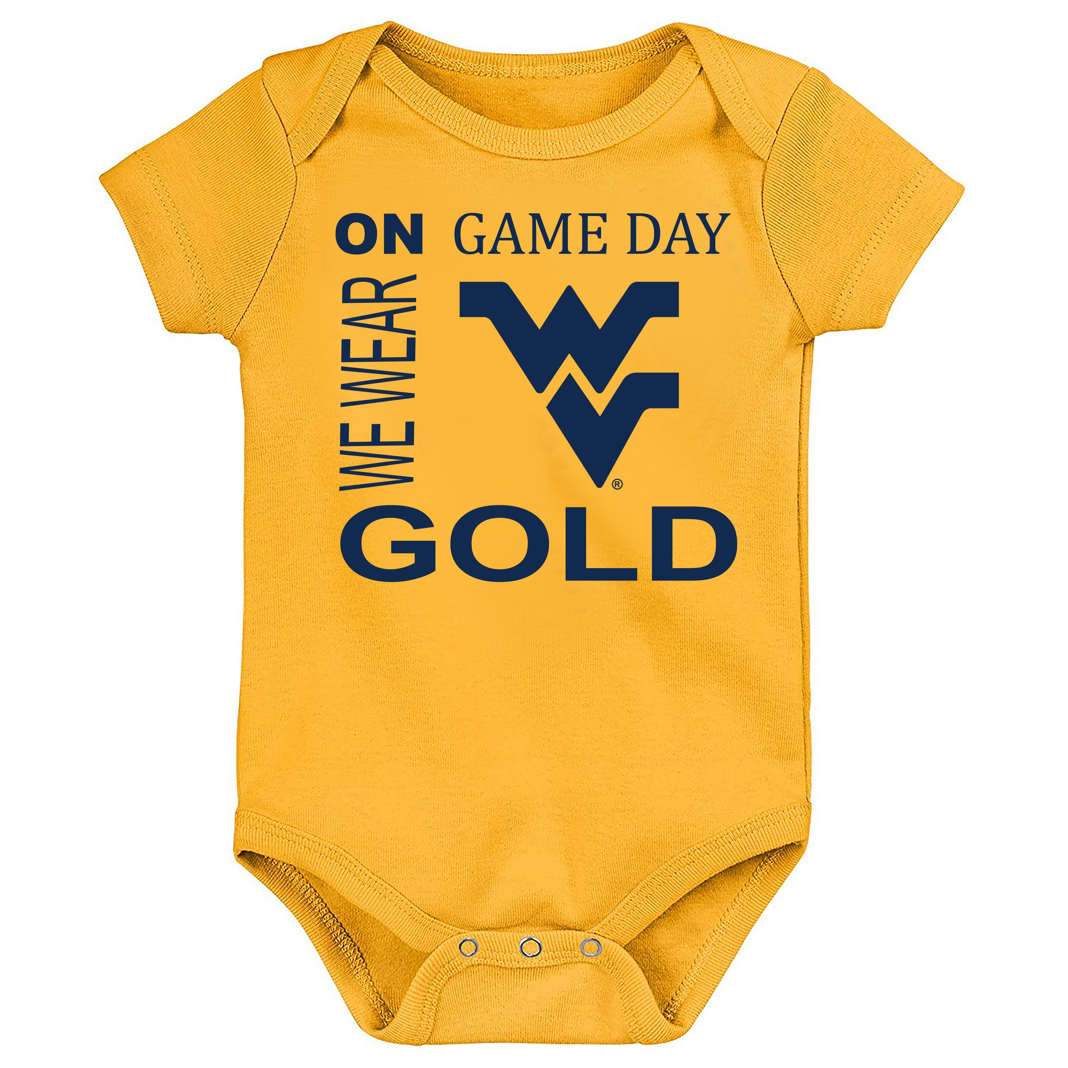 West Virginia Mountaineers On Game Day Baby Bodysuit