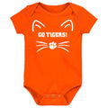 Clemson Tigers Fanimals Go Tigers Baby Bodysuit