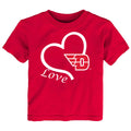 Dayton Flyers Love Heart Baby/Toddler/Youth T-Shirt