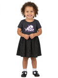 TCU Horned Frogs Toddler Dress - Smoke/Black Leopard