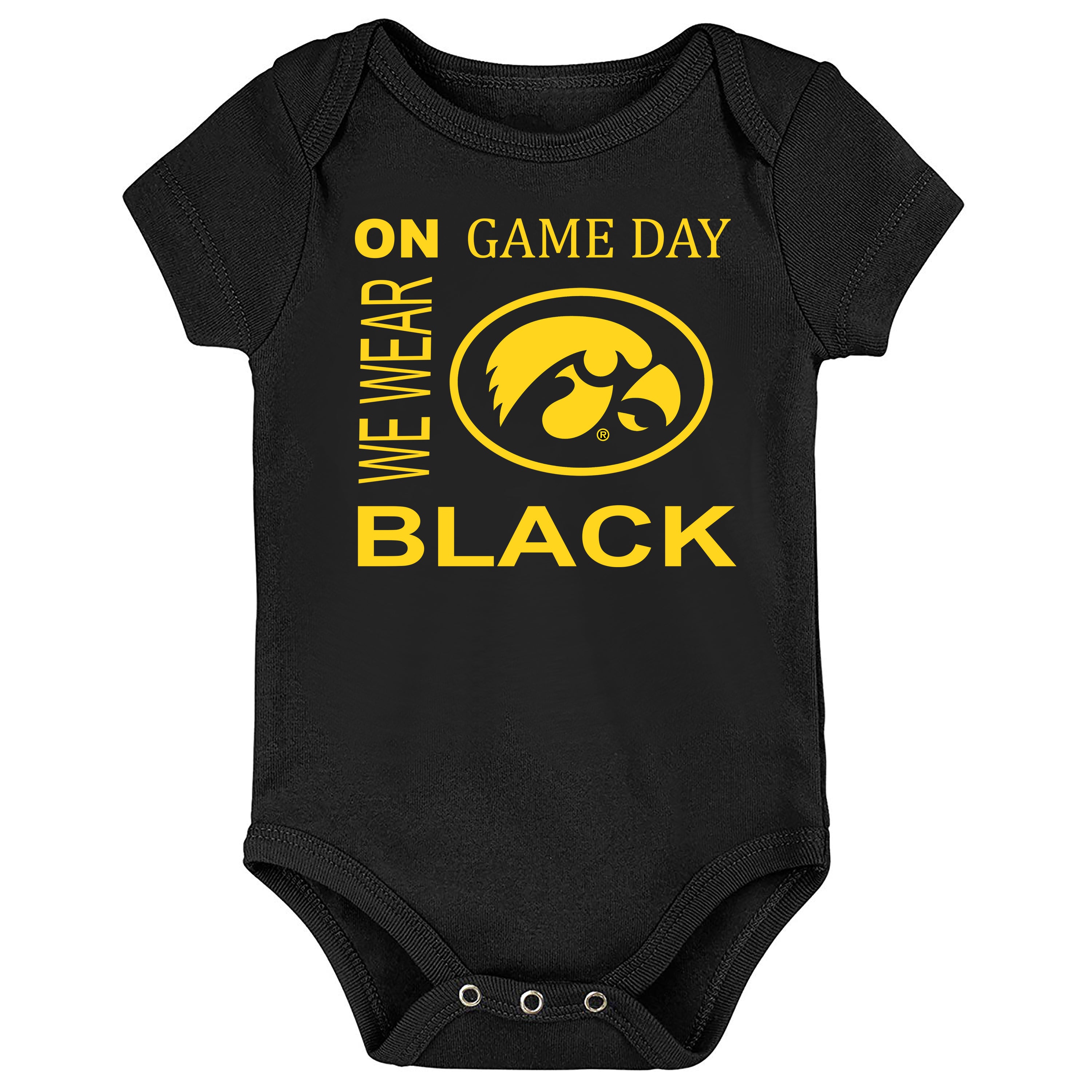 Iowa Hawkeyes On Game Day Baby Bodysuit