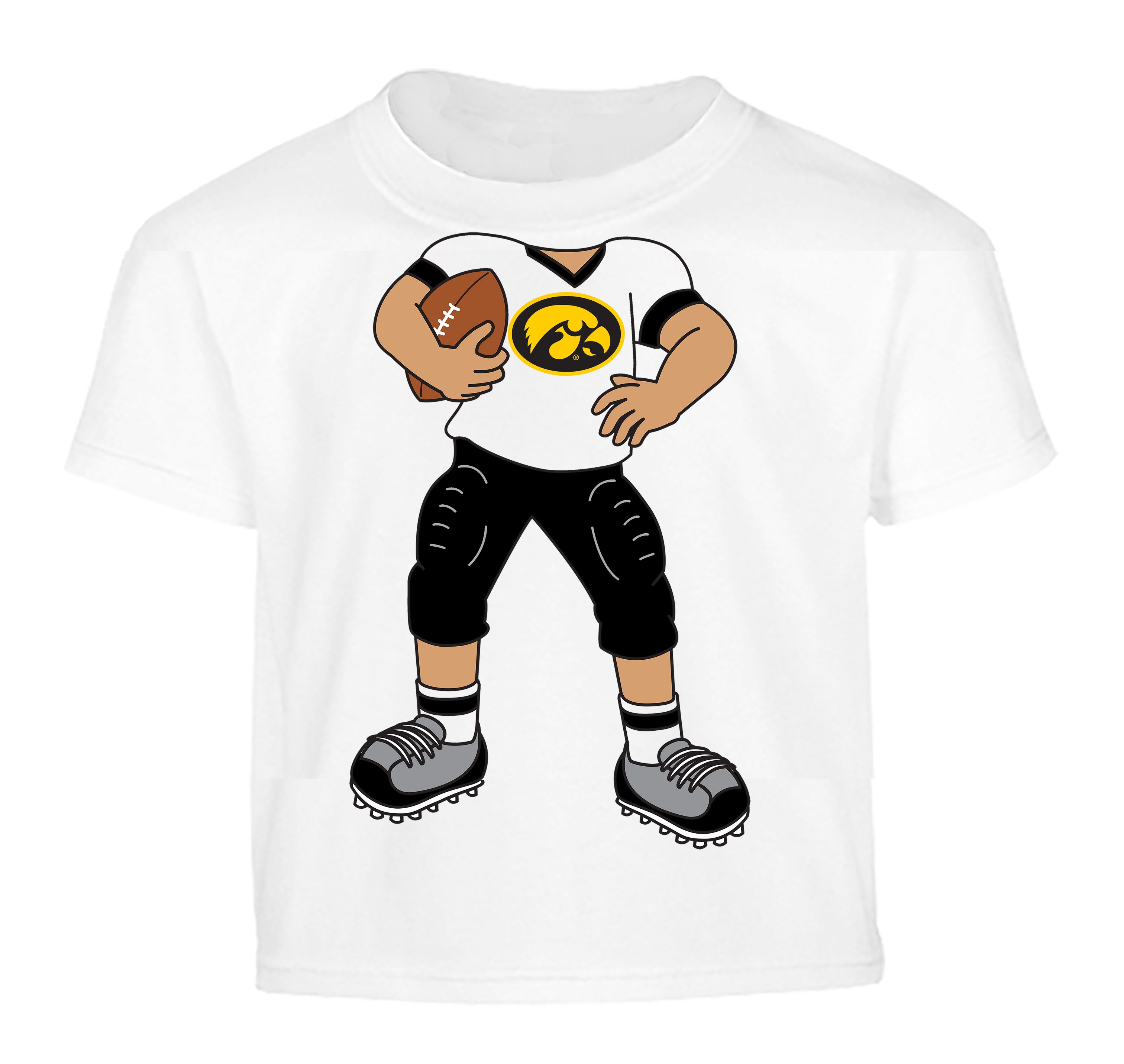 Iowa Hawkeyes Heads Up! Football Player Baby/Toddler/Youth T-Shirt