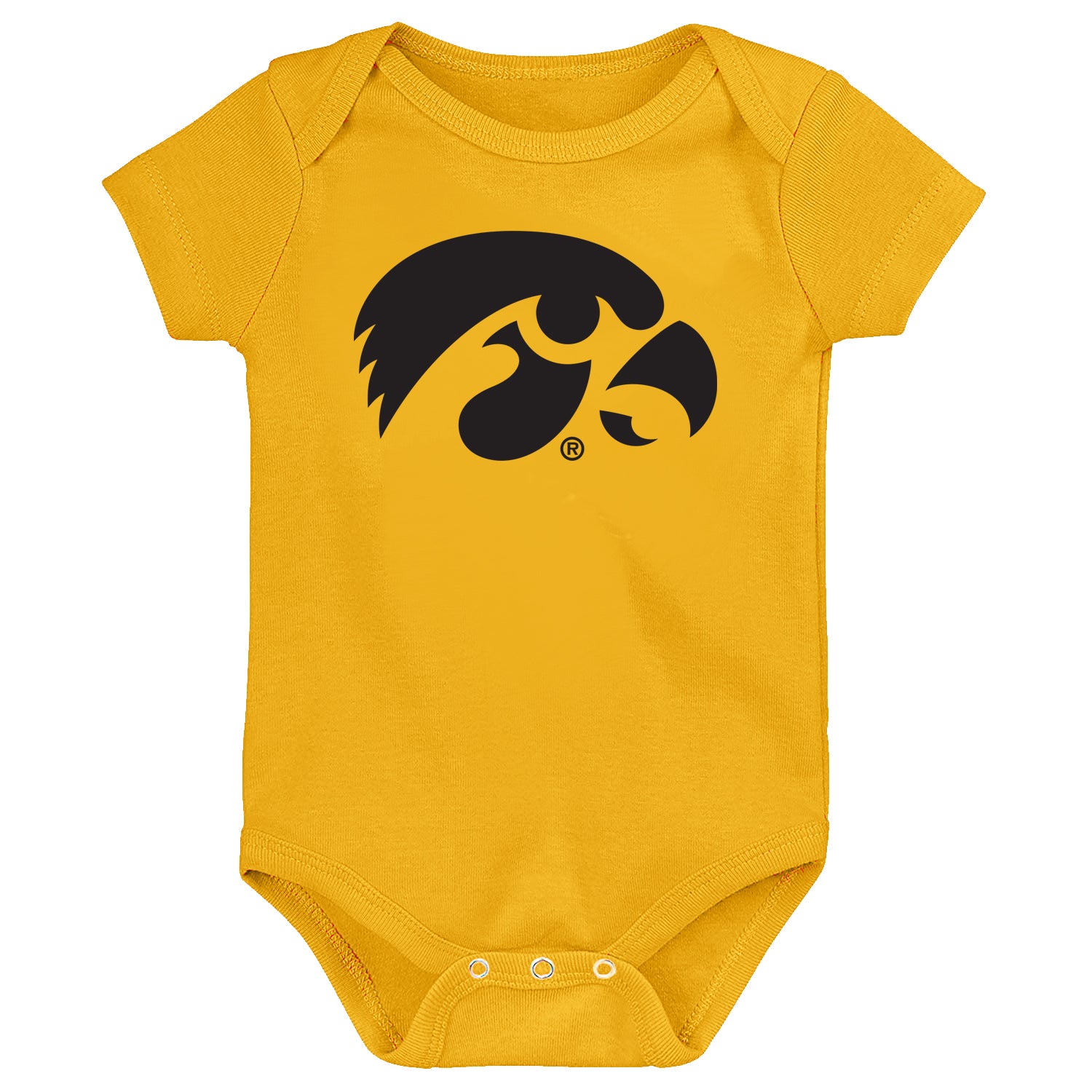Iowa Hawkeyes LOGO Baby Bodysuit - Gold