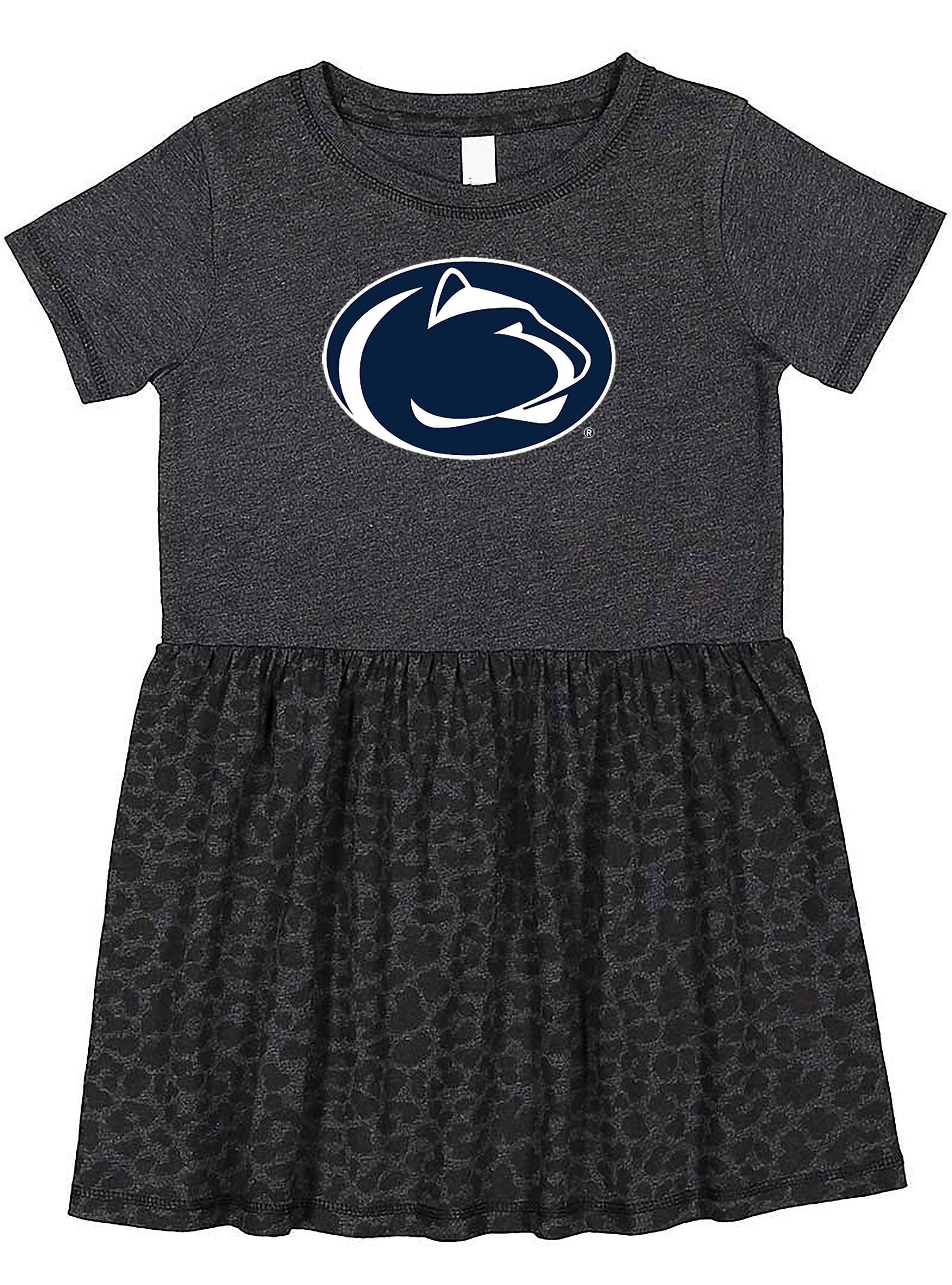 Penn State Nittany Lions Toddler Dress - Smoke/Black Leopard