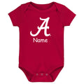 Alabama Crimson Tide LOGO Baby Bodysuit - Personalized