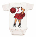 Alabama Crimson Tide Heads Up! Cheerleader Baby Bodysuit