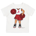 Alabama Crimson Tide Heads Up! Cheerleader Baby/Toddler/Youth T-Shirt